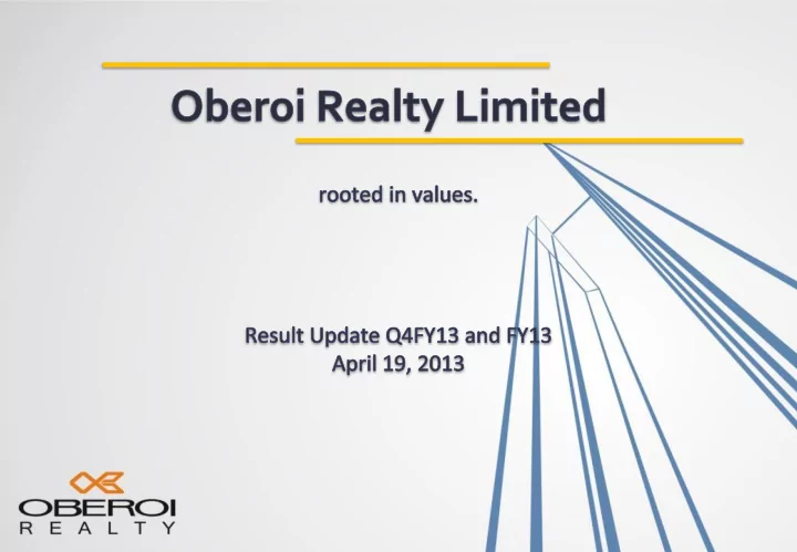 2 financial update investment properties development