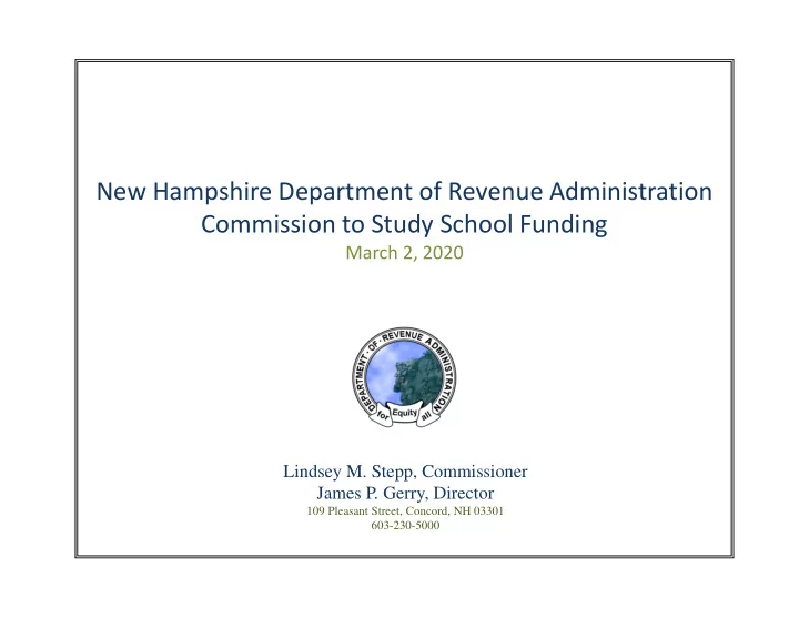 new hampshire department of revenue administration
