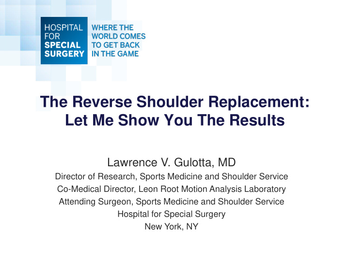 the reverse shoulder replacement let me show you the