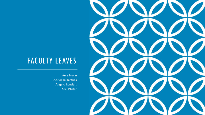 faculty leaves