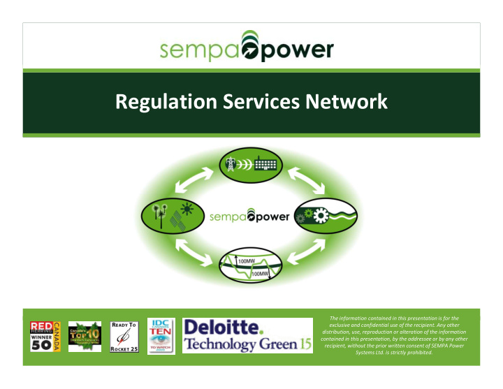 regulation services network