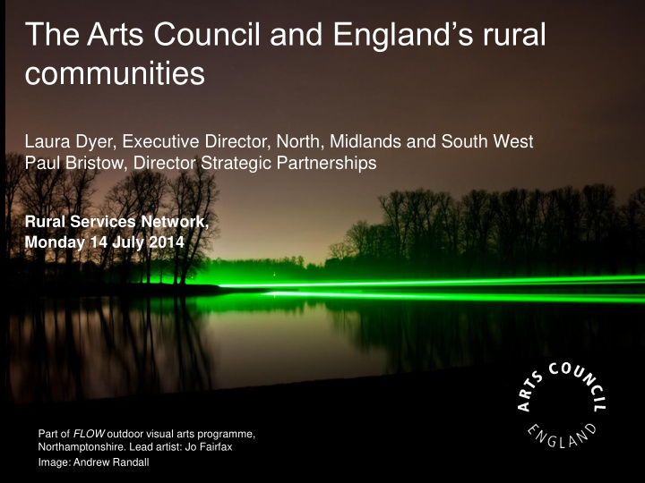 the arts council and england s rural communities