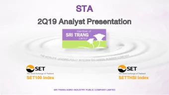 STA  STA  2Q  2Q19  19 An  Analyst  lyst Pre  Presentation  entation  1  CO  CONTENTS  TENTS  1.  .