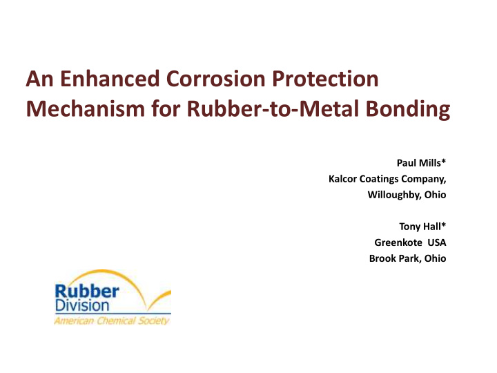 an enhanced corrosion protection