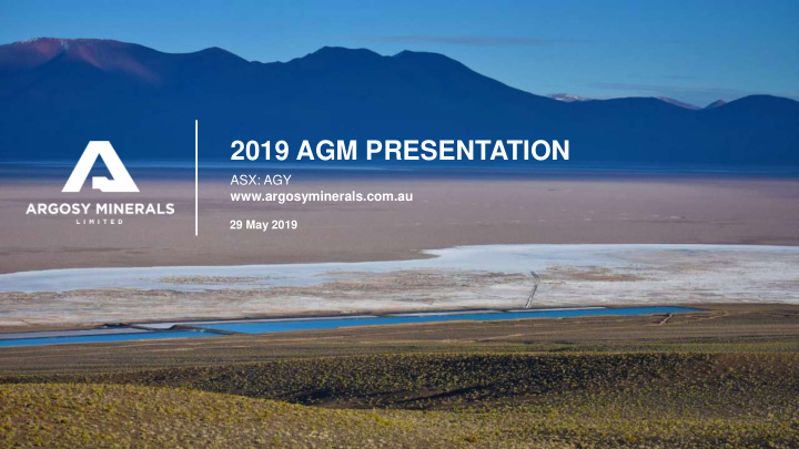 2019 agm presentation