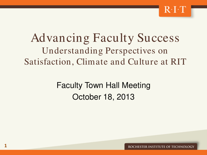 advancing faculty success