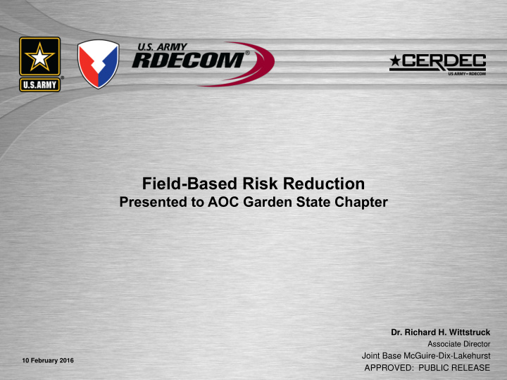 field based risk reduction