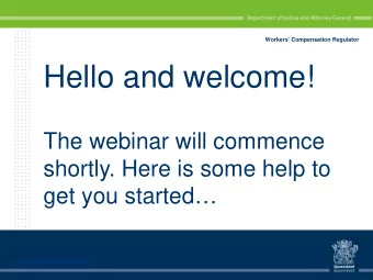 Hello and welcome!  The webinar will commence  shortly. Here is some help to  get you started