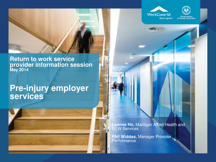 pre injury employer services