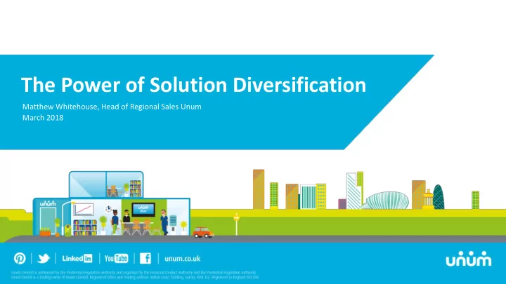 the power of solution diversification