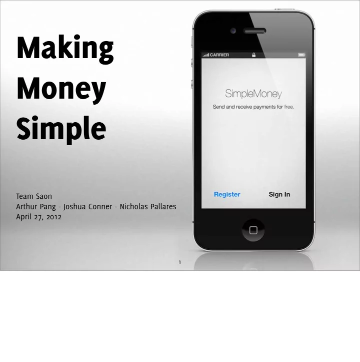 making money simple