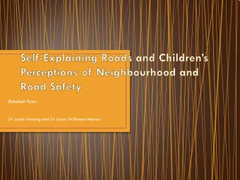 Rebekah Ryan  Dr Jamie Hosking and Dr Laura Wilkinson-Meyers  Undertaking research with