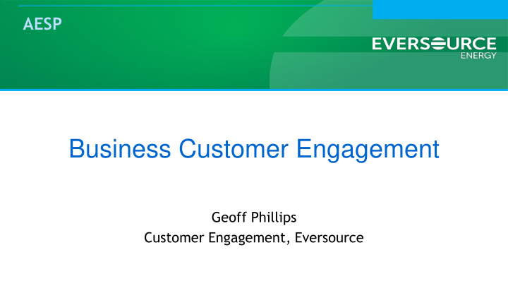 business customer engagement