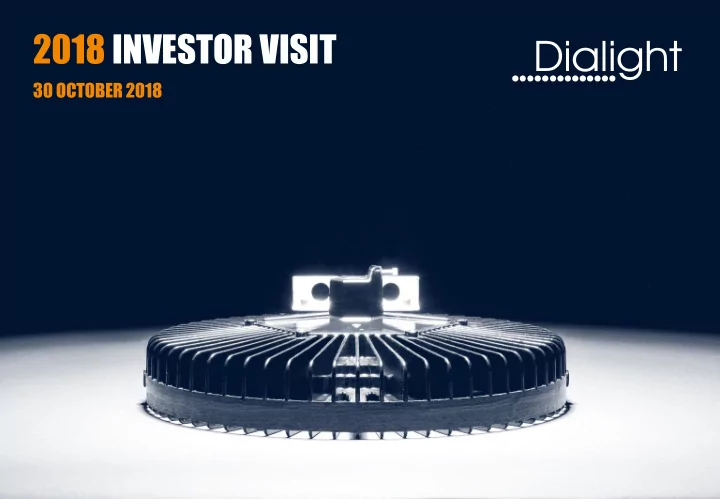 2018 investor visit