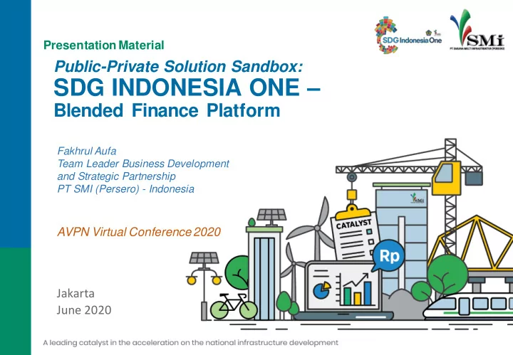 sdg indonesia one