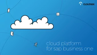 cloud platform  for sap business one  Cloudiax is the fully  managed cloud platform  From 35 per