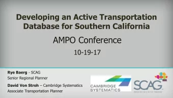 AMPO Conference  10-19-17 Rye Baerg - SCAG  Senior Regional Planner David Von Stroh  Cambridge