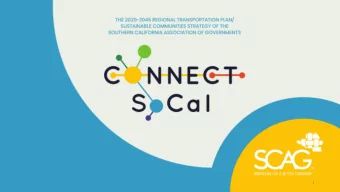 1  Connect SoCal  About the Plan  SoCal Today  A Path to Greater  Paying Our  Measuring Our