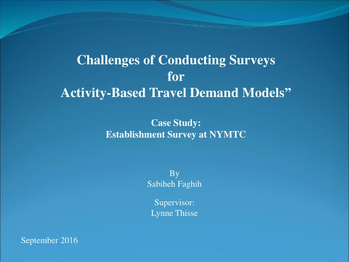 challenges of conducting surveys