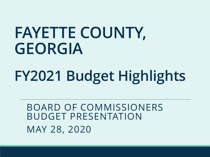 fayette county georgia