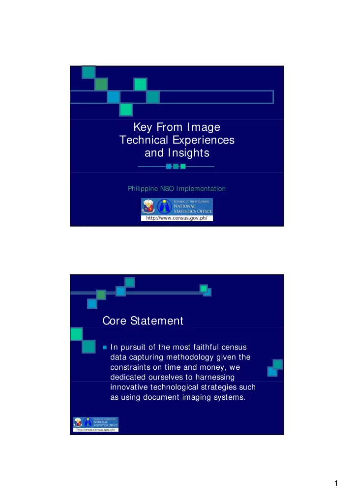 key from image technical experiences and insights