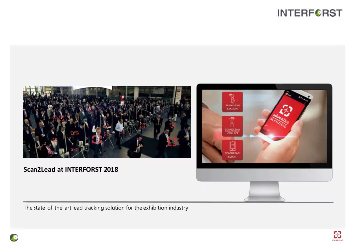 scan2lead at interforst 2018