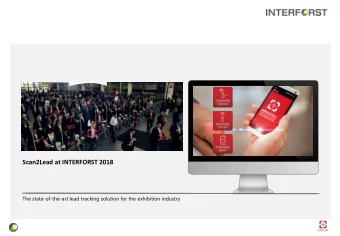 Scan2Lead at INTERFORST 2018  The state-of-the-art lead tracking solution for the exhibition