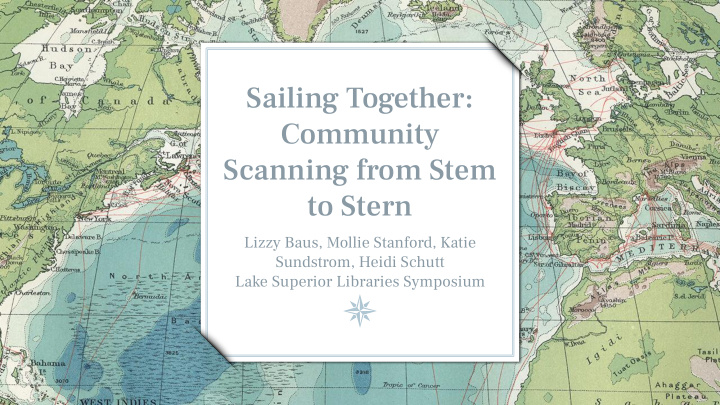 sailing together community scanning from stem to stern