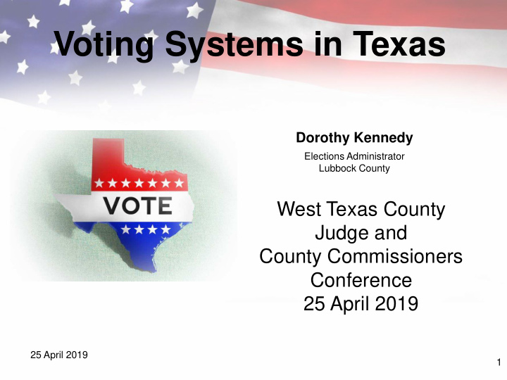 voting systems in texas