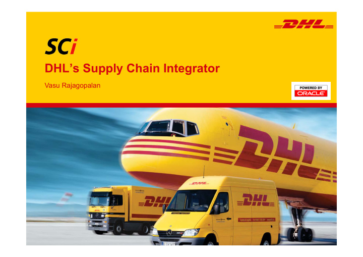 dhl s supply chain integrator