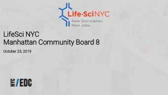 Manhattan  ttan Community  nity Board  d 8  Octobe  ber  r 23, 2019  New York City Economic