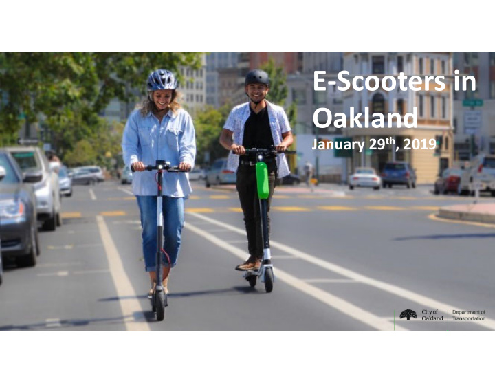 e scooters in oakland
