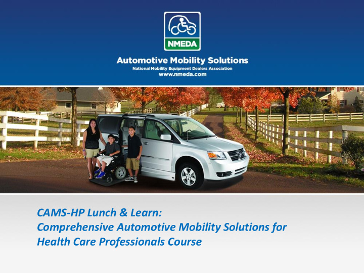 comprehensive automotive mobility solutions for