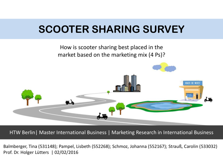 scooter sharing survey