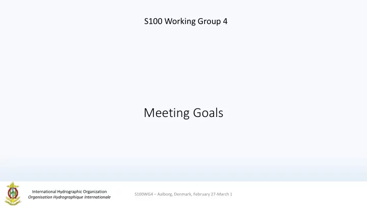 meeting goals