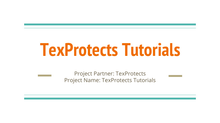 texprotects tutorials