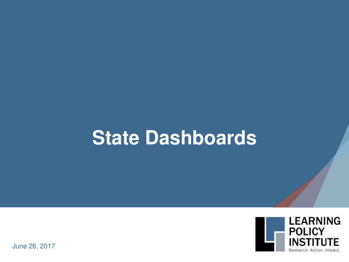 state dashboards