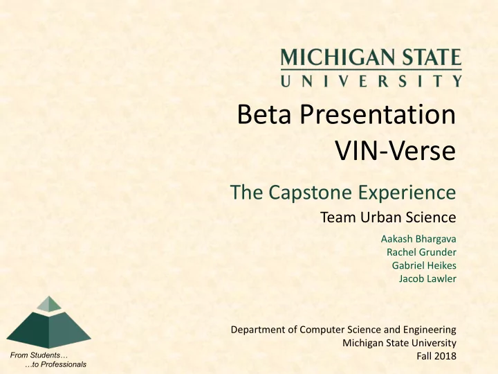 beta presentation