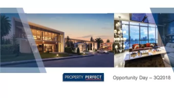 Opportunity Day  3Q2018