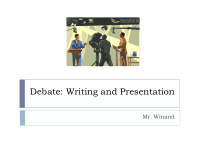 debate writing and presentation