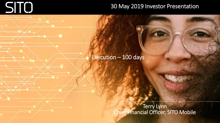 30 may 2019 in investor prese sentatio ion executio ion