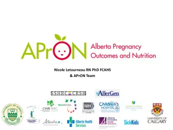 Nicole Letourneau RN PhD FCAHS  &amp; APrON Team  Team  Management Team  Legacy Members  Staff