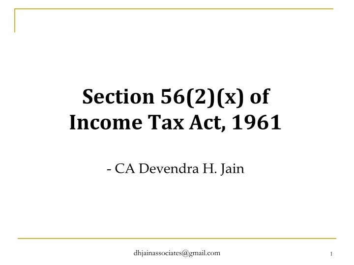 income tax act 1961