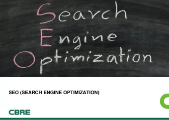 SEO (SEARCH ENGINE OPTIMIZATION)  GOOGLE  Overview  2  CBRE  |  VIETNAM  MARKETING I Q4 2014  SEO