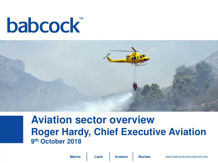aviation sector overview