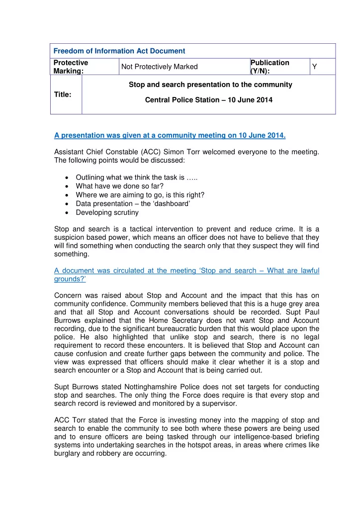 freedom of information act document protective