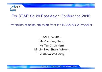 For STAR South East Asian Conference 2015  Click to edit Master text styles  Second level