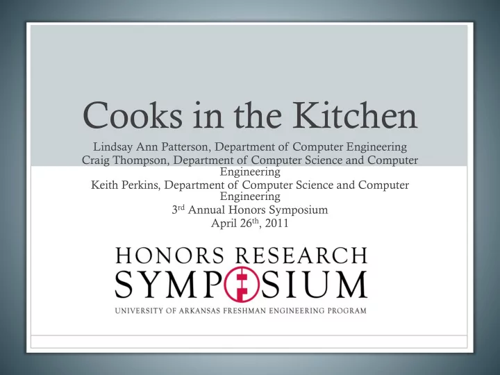cooks in the kitchen