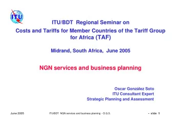 for Africa (TAF)  (TAF)  for Africa  Midrand, South Africa,  June 2005  , South Africa,  June 2005
