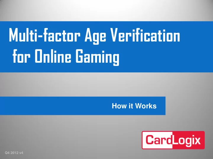 for online gaming